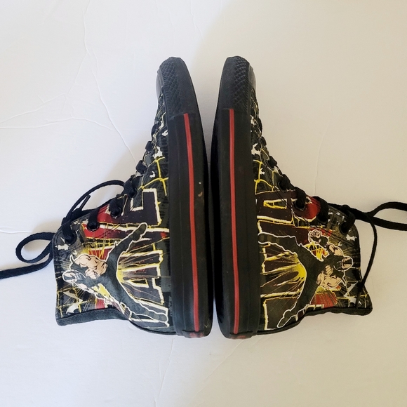 Converse The Dark Knight Rises Bane edition high top sneakers sz mens 5 women 7 - Picture 7 of 14